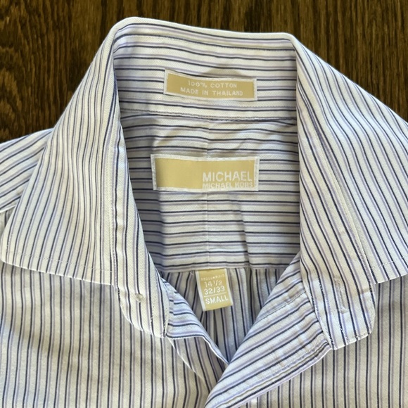 Michael Kohrs White / Purple along Sleeve Button Up Dress Shirt - Picture 3 of 5